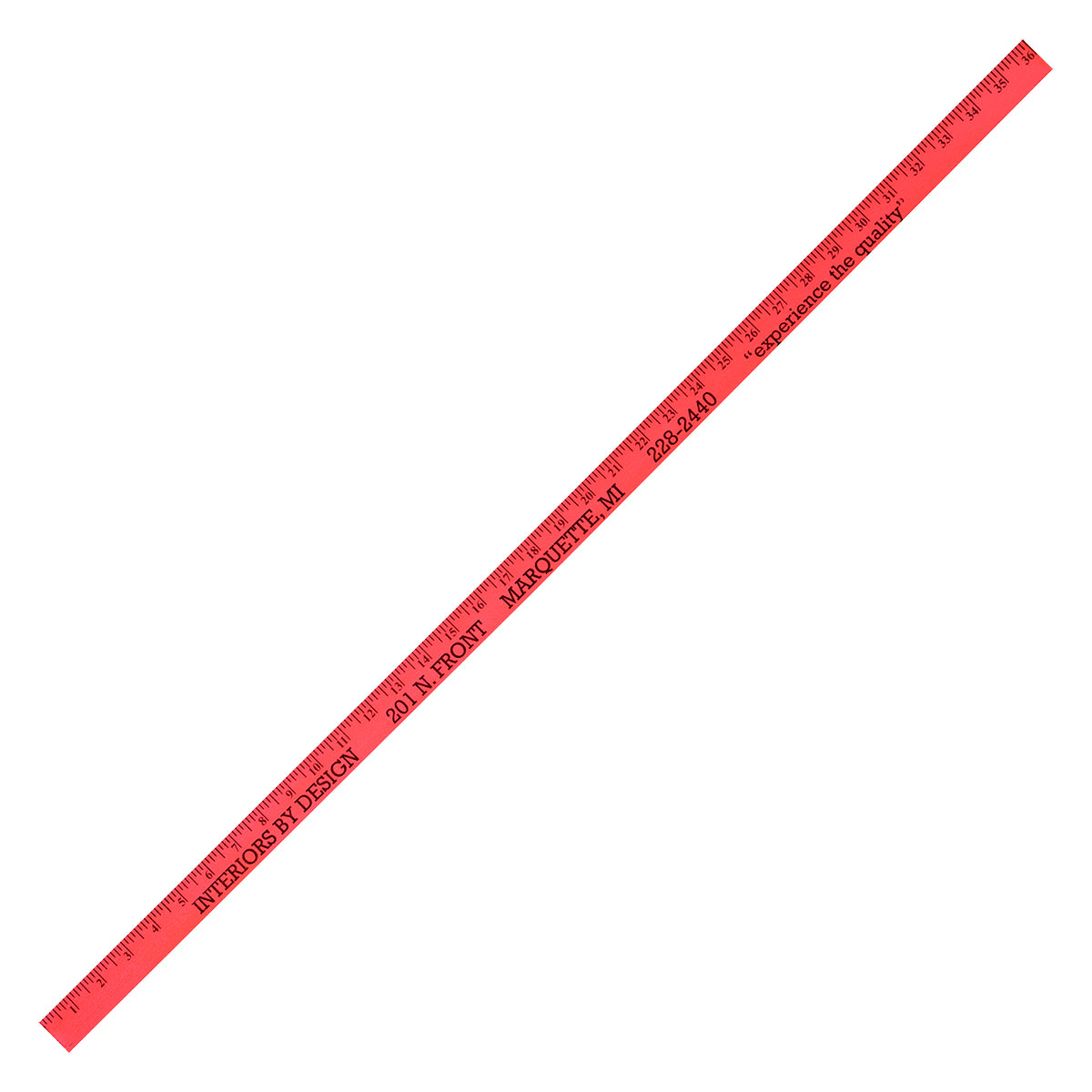 Fluorescent Colorful Enameled Yardstick